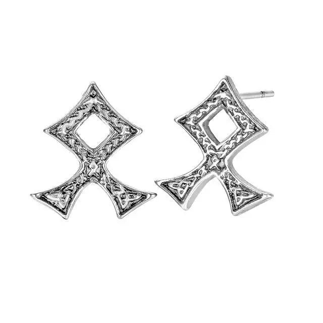 BOUCLES D'OREILLES RUNE OTHALA - Viking Héritage