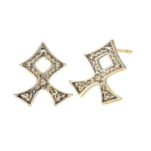 BOUCLES D'OREILLES RUNE OTHALA - Viking Héritage