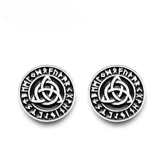 BOUCLES D'OREILLES RUNE TRIQUETRA - Viking Héritage