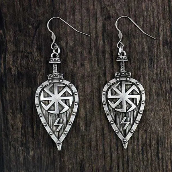 BOUCLES D'OREILLES SOLEIL PAGAN - Viking Héritage