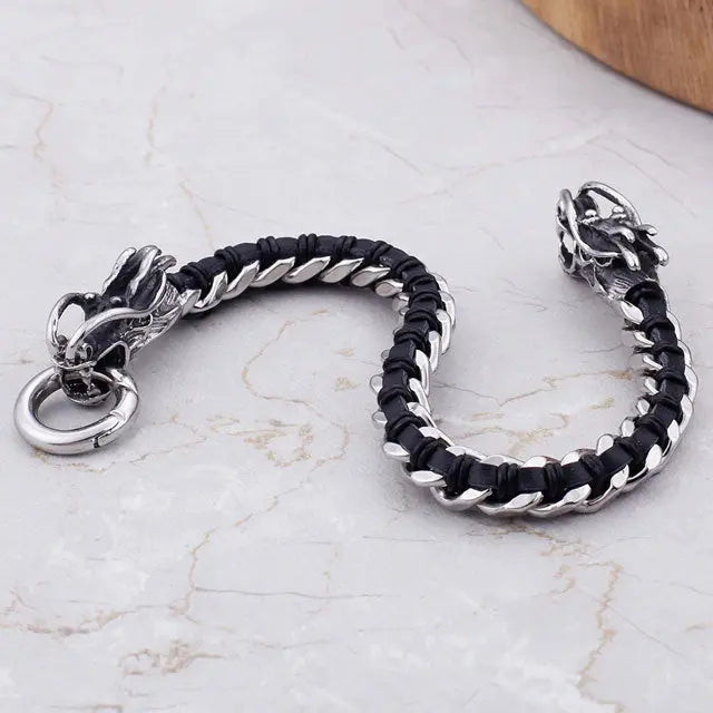 BRACELET DRAGON JǪRMUNGANDR - Viking Héritage