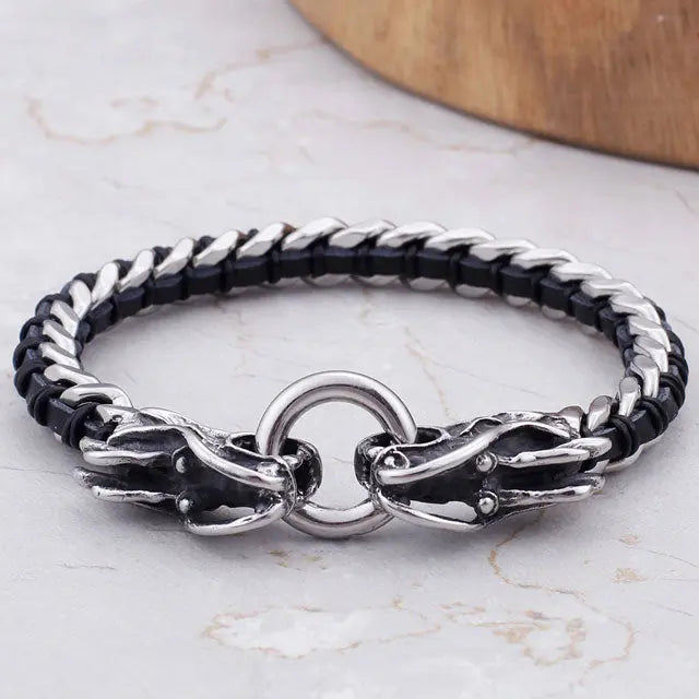 BRACELET DRAGON JǪRMUNGANDR - Viking Héritage