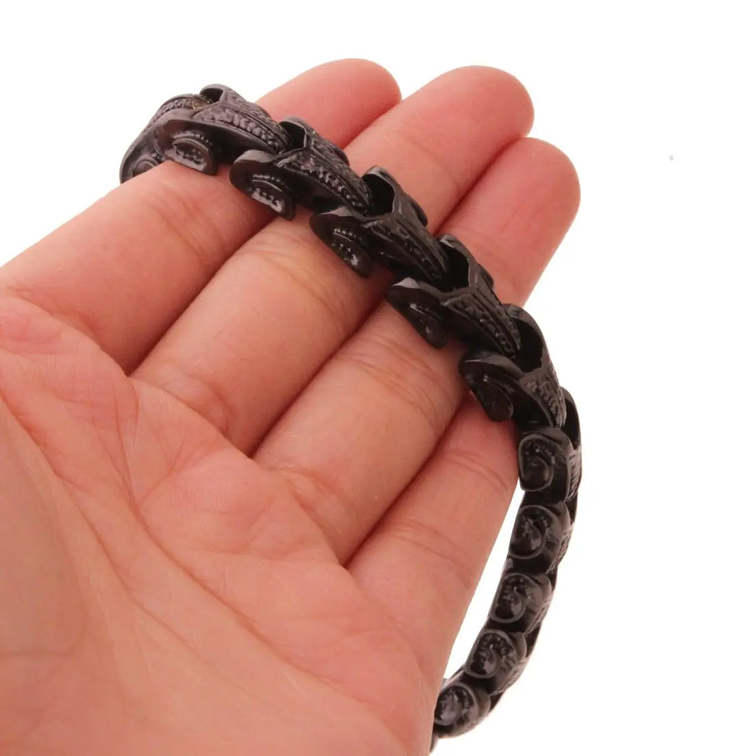 BRACELET ÉCAILLE DE DRAGON NOIR - Viking Héritage
