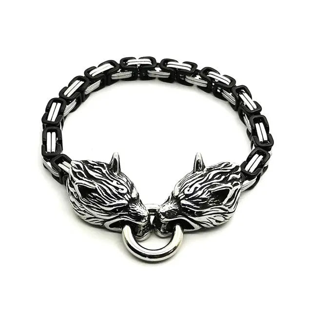 BRACELET LOUP VIKING GERI ET FREKI - Viking Héritage