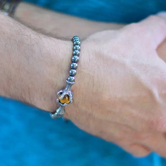 BRACELET OEIL DE DRAGON (PERLES) - Viking Héritage