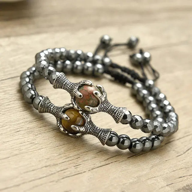 BRACELET OEIL DE DRAGON (PERLES) - Viking Héritage