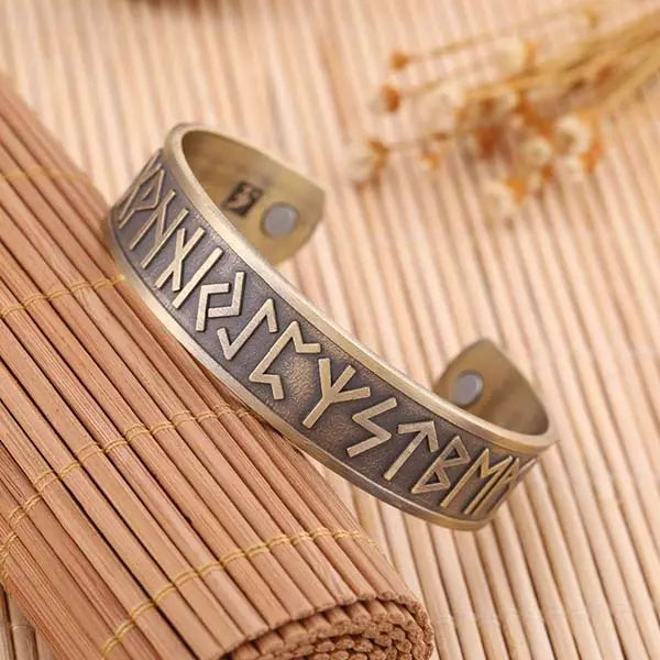 BRACELET RUNES - BRONZE - Viking Héritage