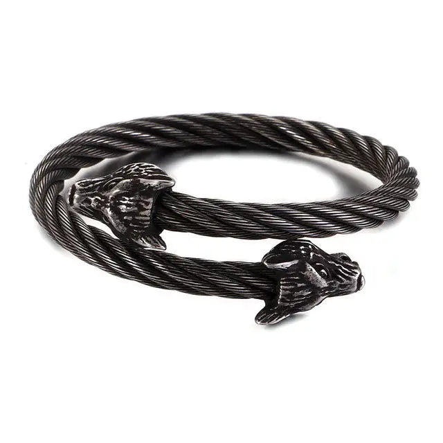 BRACELET TORSADÉ HATI ET SKOLL - Viking Héritage