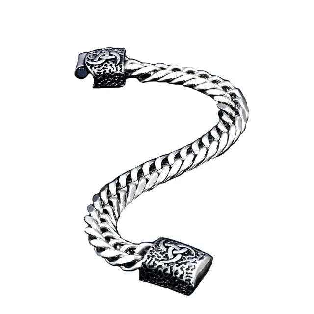 BRACELET TRIPLE CORNE D'ODIN - Viking Héritage