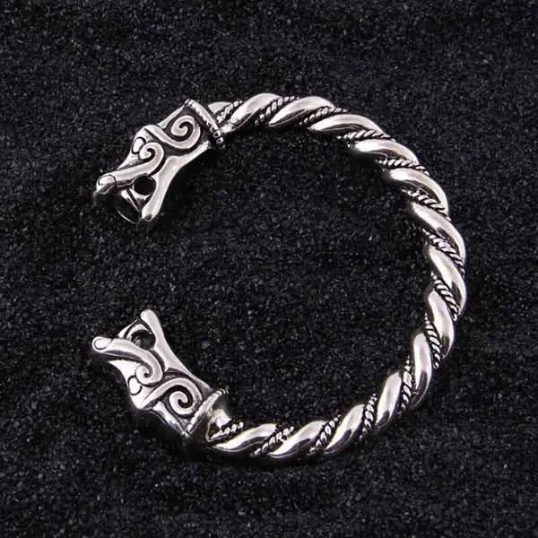 BRACELET VIKING JORMUNGANDR ARGENT STERLING .925 - Viking Héritage