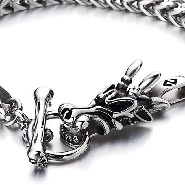 BRACELET VIKING TÊTE DE DRAGON - Viking Héritage