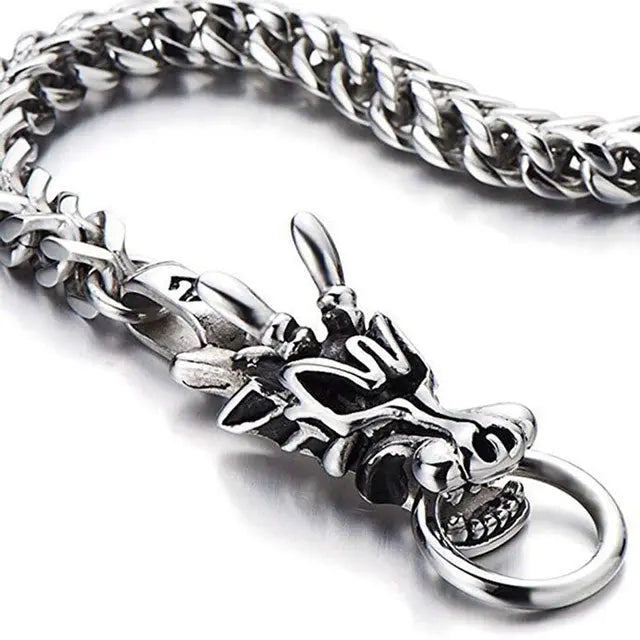 BRACELET VIKING TÊTE DE DRAGON - Viking Héritage