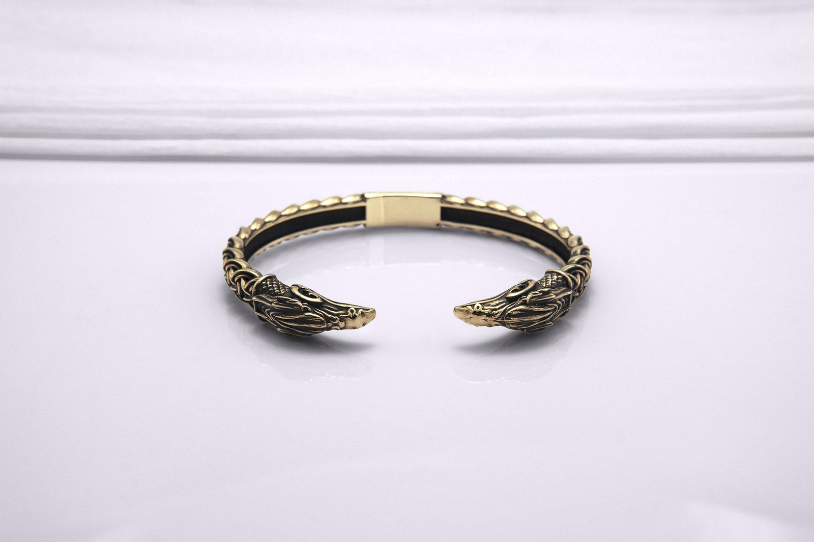 Bracelet Odin et Corbeaux — Bronze