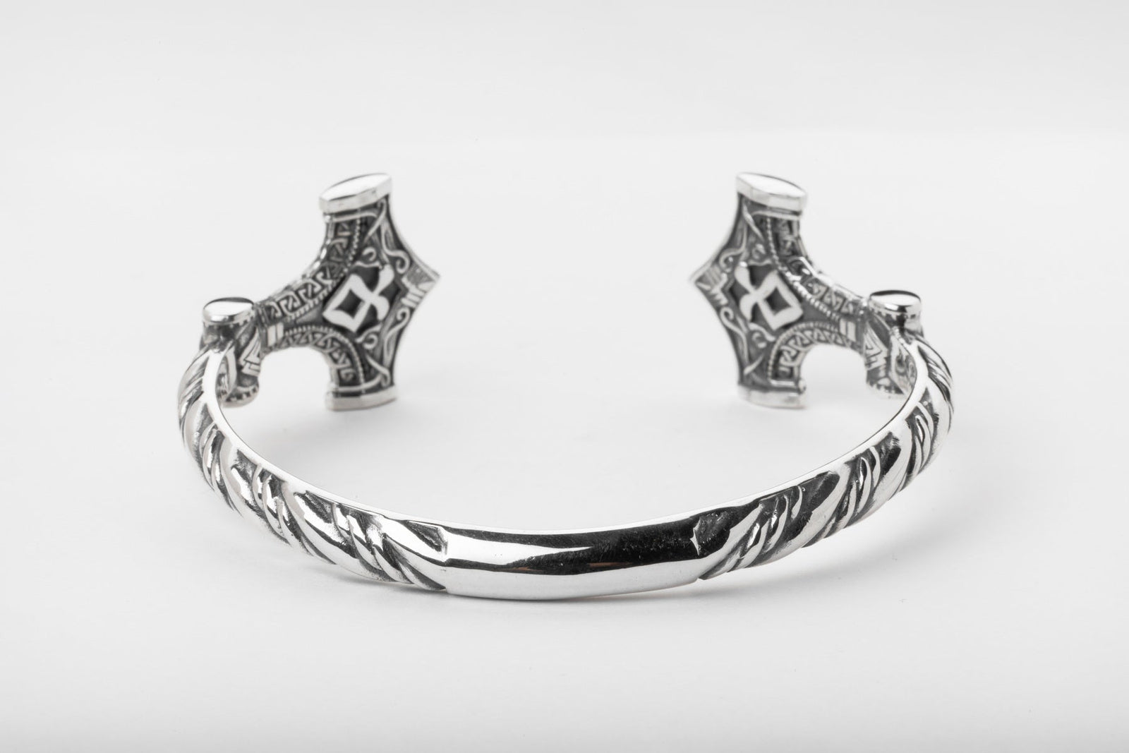 Bracelet Thor et Marteau — Argent 925