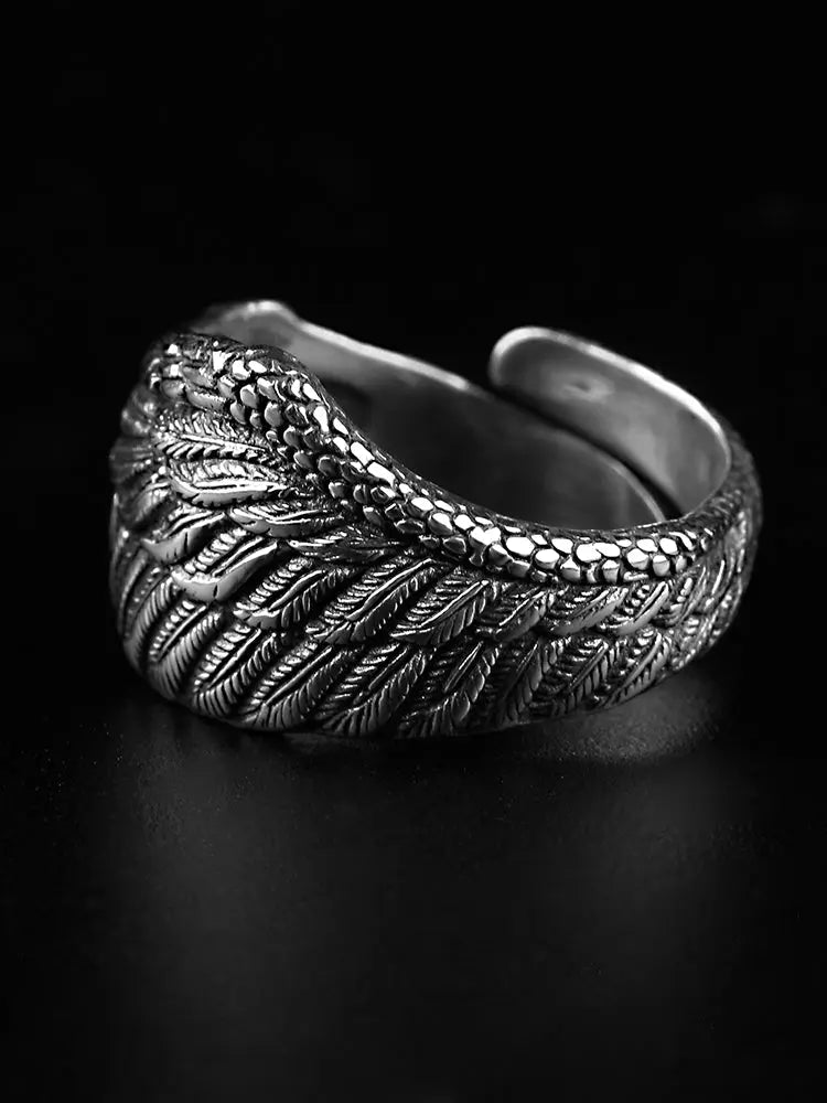 Bague Aile d'Aigle (Argent) - Viking Héritage