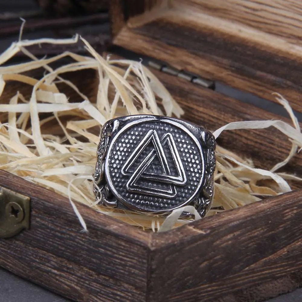 Bague Force du Valknut - Viking Héritage