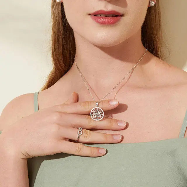 COLLIER ARBRE DE VIE FEUILLE ARGENTÉ (ARGENT) - Viking Héritage