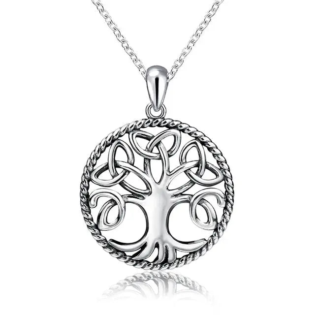COLLIER ARBRE DE VIE LIENS CELTIQUE (ARGENT) - Viking Héritage