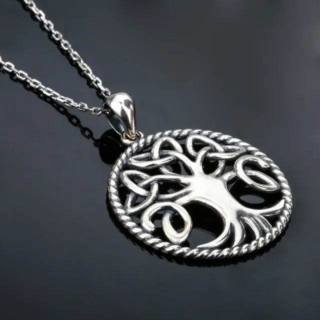 COLLIER ARBRE DE VIE LIENS CELTIQUE (ARGENT) - Viking Héritage
