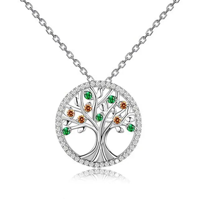 COLLIER ARBRE DE VIE PRÉCIEUX (ARGENT) - Viking Héritage
