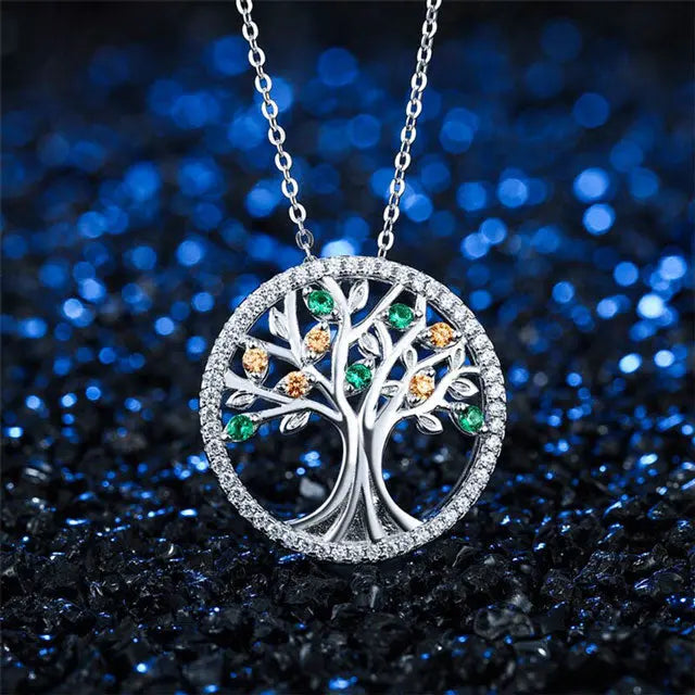 COLLIER ARBRE DE VIE PRÉCIEUX (ARGENT) - Viking Héritage