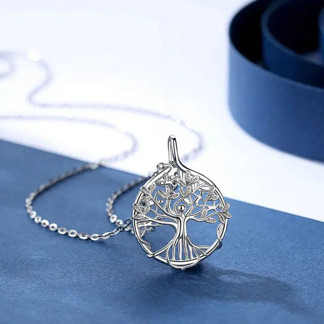 COLLIER ARBRE DE VIE SOURCE DE VIE (ARGENT) - Viking Héritage