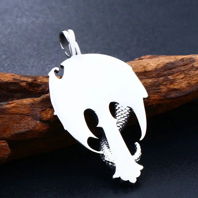 COLLIER DRAGON SCANDINAVE (ACIER) - Viking Héritage