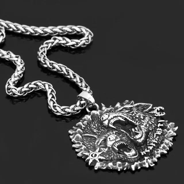 COLLIER LOUP GERI ET FREKI - Viking Héritage