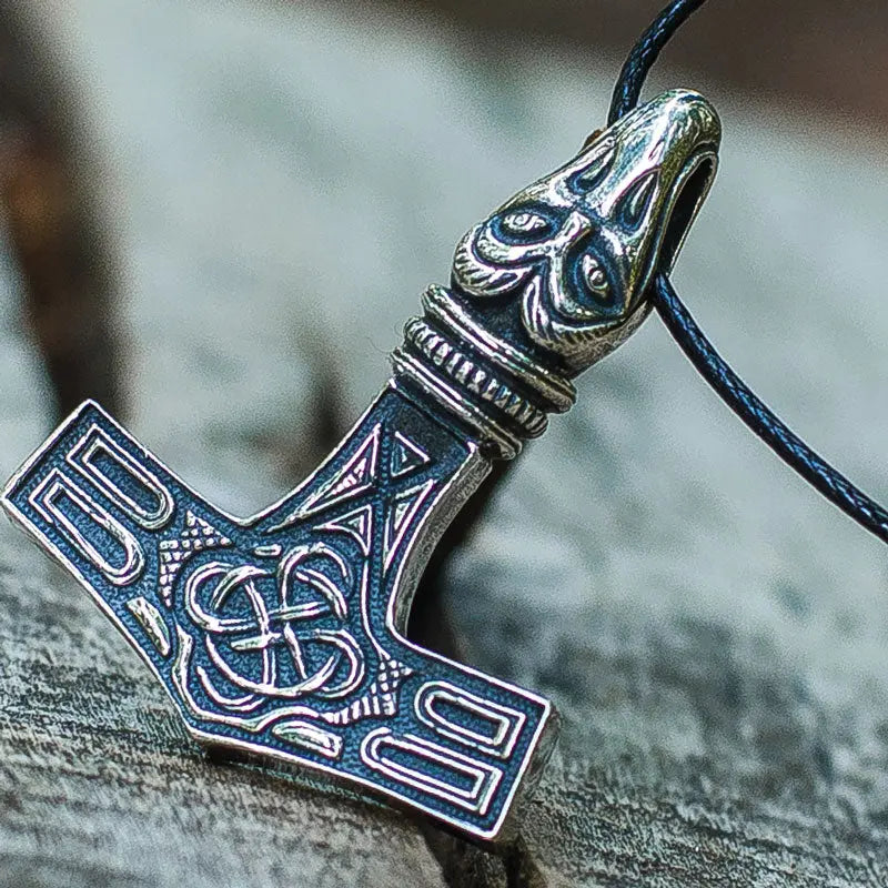 COLLIER MARTEAU DE THOR ARGENT .925 - Viking Héritage