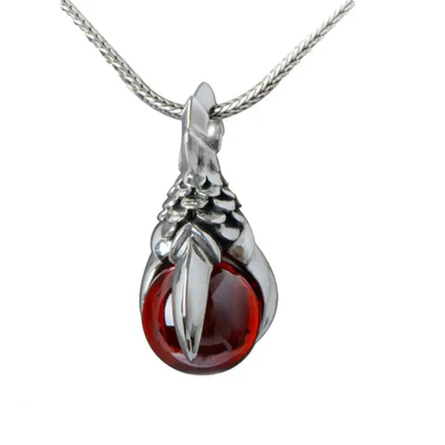 COLLIER ŒUF DE DRAGON (ARGENT) - Viking Héritage