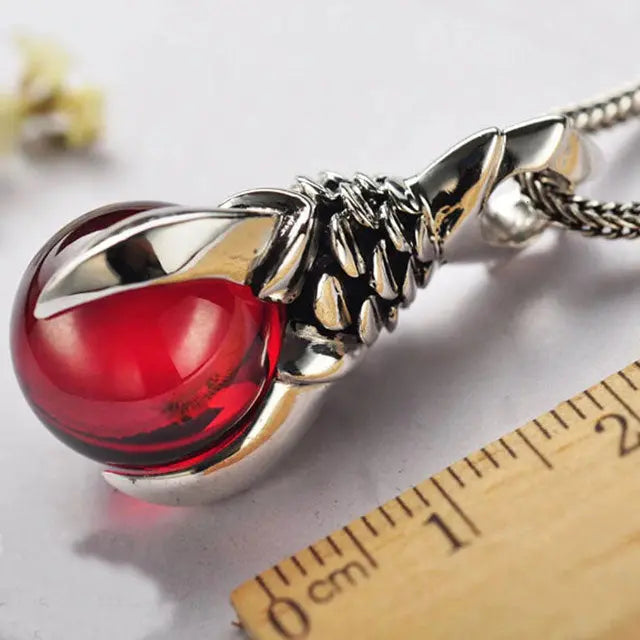 COLLIER ŒUF DE DRAGON (ARGENT) - Viking Héritage