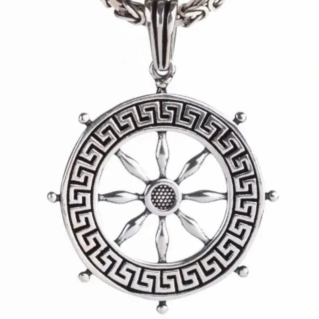 COLLIER SOLEIL NOIR (ARGENT) - Viking Héritage