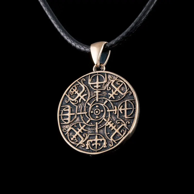COLLIER VEGVISIR (BRONZE MASSIF) - Viking Héritage