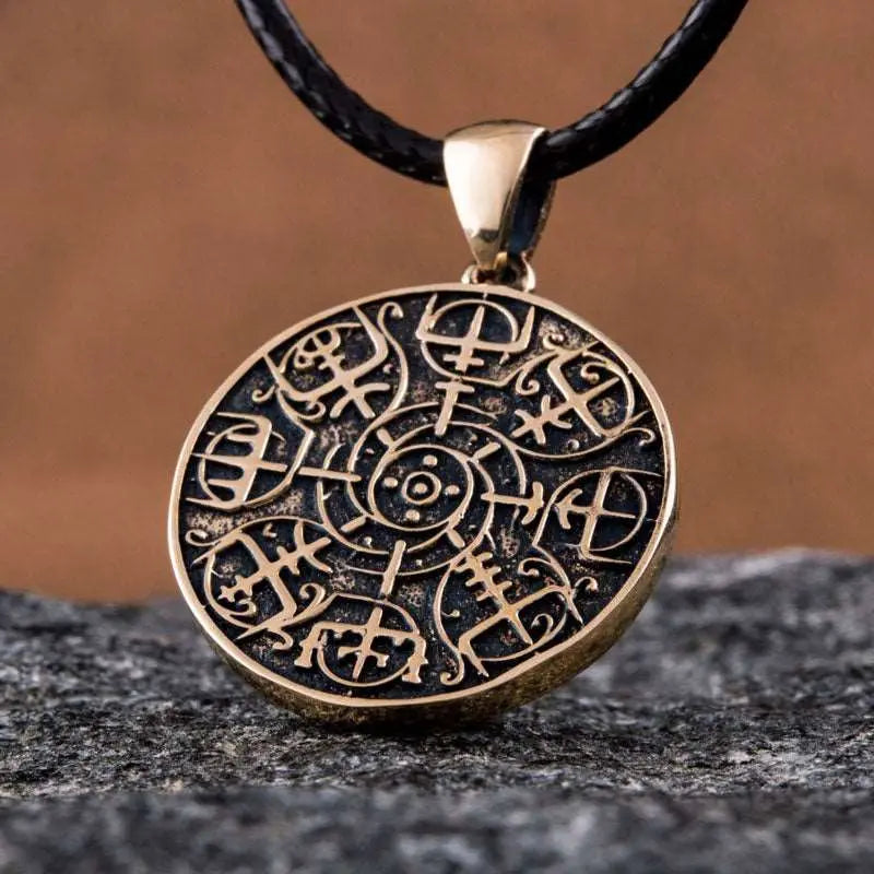 COLLIER VEGVISIR (BRONZE MASSIF) - Viking Héritage