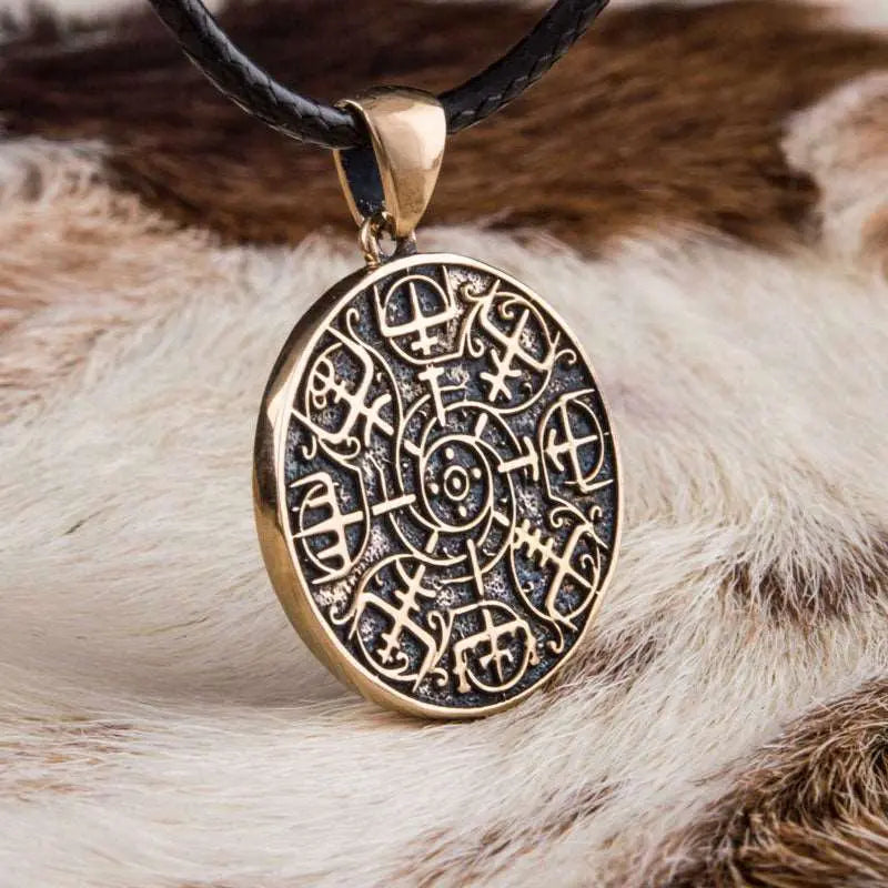 COLLIER VEGVISIR (BRONZE MASSIF) - Viking Héritage