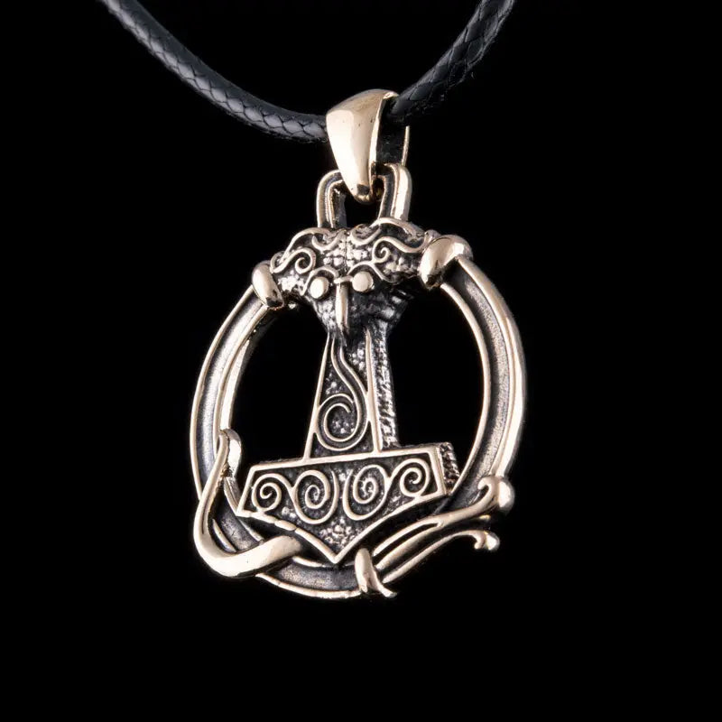 COLLIER VIKING MJOLNIR (BRONZE MASSIF) - Viking Héritage