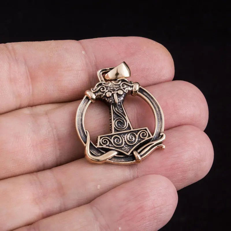 COLLIER VIKING MJOLNIR (BRONZE MASSIF) - Viking Héritage