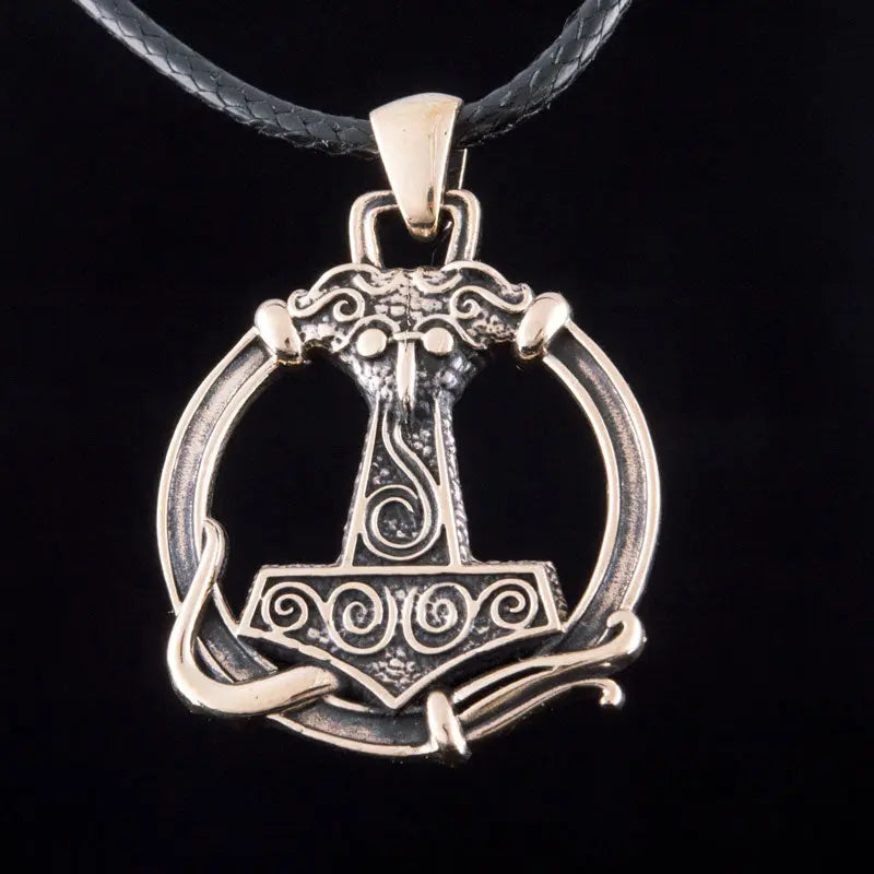 COLLIER VIKING MJOLNIR (BRONZE MASSIF) - Viking Héritage