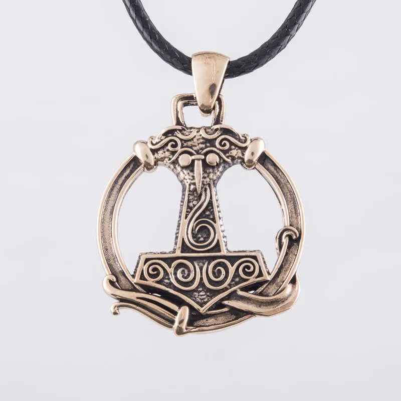 COLLIER VIKING MJOLNIR (BRONZE MASSIF) - Viking Héritage