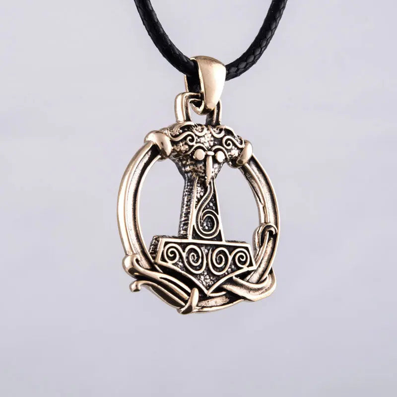 COLLIER VIKING MJOLNIR (BRONZE MASSIF) - Viking Héritage