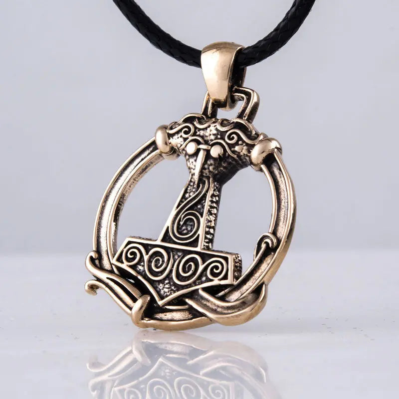 COLLIER VIKING MJOLNIR (BRONZE MASSIF) - Viking Héritage