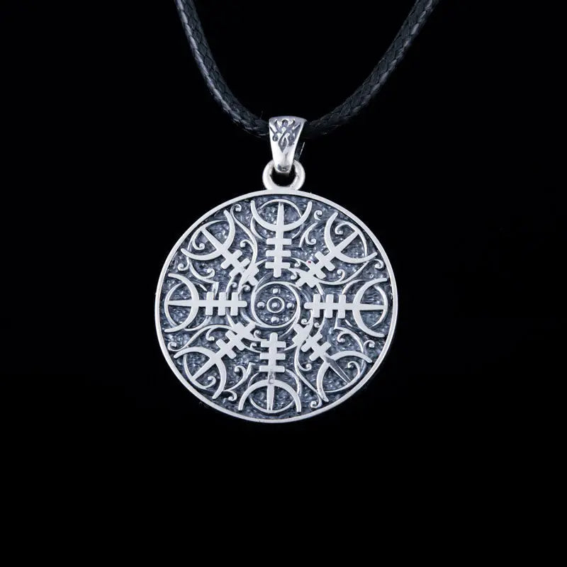Collier Aegishjalmur (Argent Massif) - Viking Héritage
