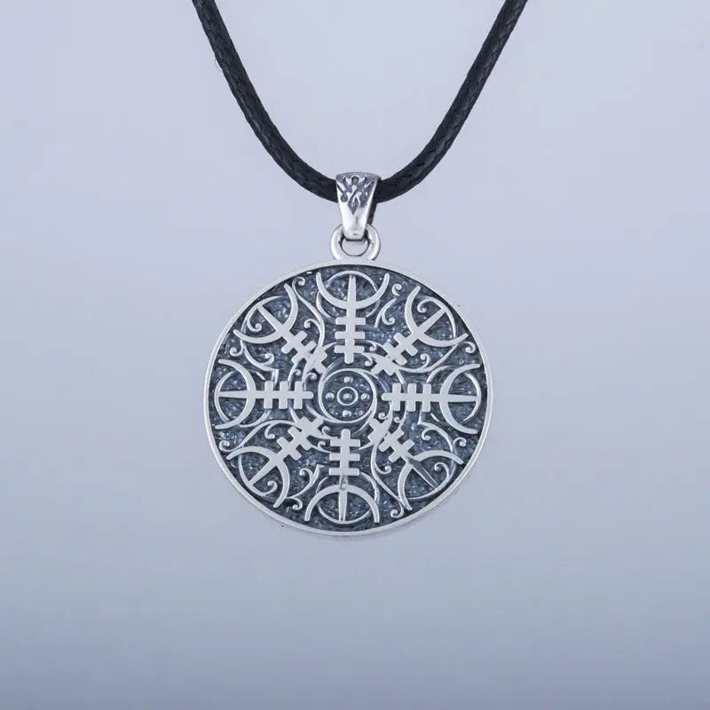 Collier Aegishjalmur (Argent Massif) - Viking Héritage