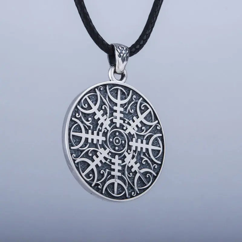 Collier Aegishjalmur (Argent Massif) - Viking Héritage