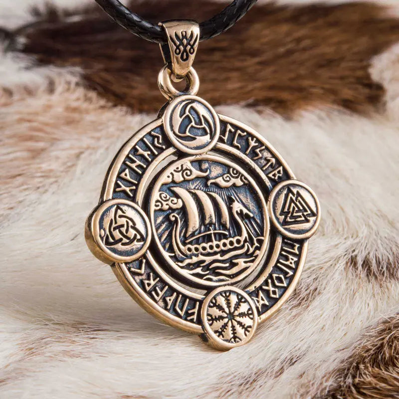 Collier Drakkar (Bronze Massif) - Viking Héritage