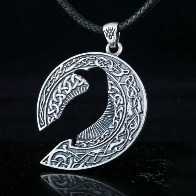 Collier Hugin (Argent) - Viking Héritage