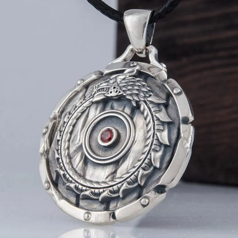Collier Ouroboros (Argent Massif) - Viking Héritage