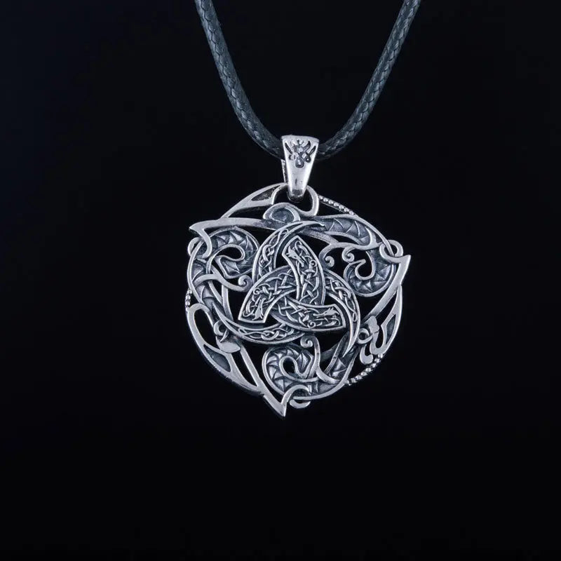 Collier Triple Corne d'Odin (Argent Massif) - Viking Héritage