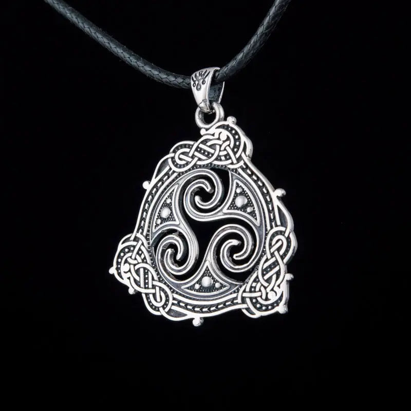 Collier Triskèl (Argent Massif) - Viking Héritage