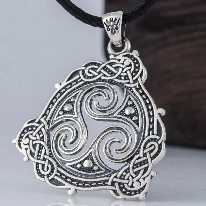Collier Triskèl (Argent Massif) - Viking Héritage